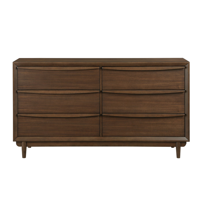 Astrid Dresser in Brown/Walnut - 1501-5