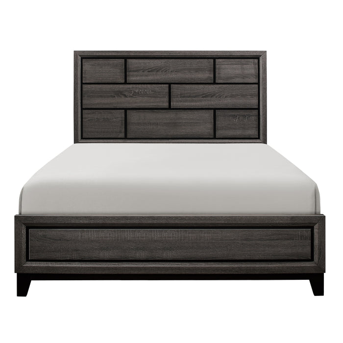 Davi Full Bed in Gray - 1645F-1