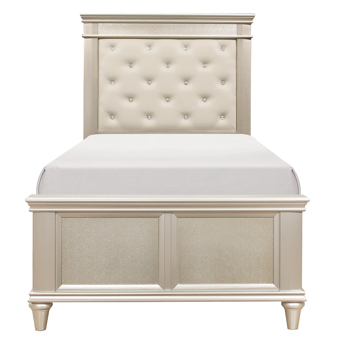 Celandine Twin Bed in Gold/Silver/Champagne - 1928T-1