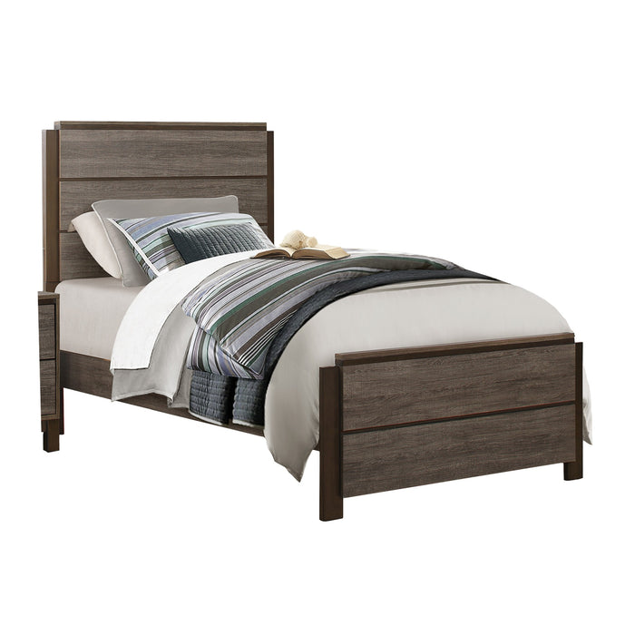 Vestavia Twin Bed in Gray/Brown - 1936T-1