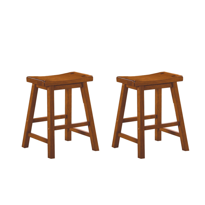 Saddleback 18 Dining Stool, RTA in Oak - 5302A-18