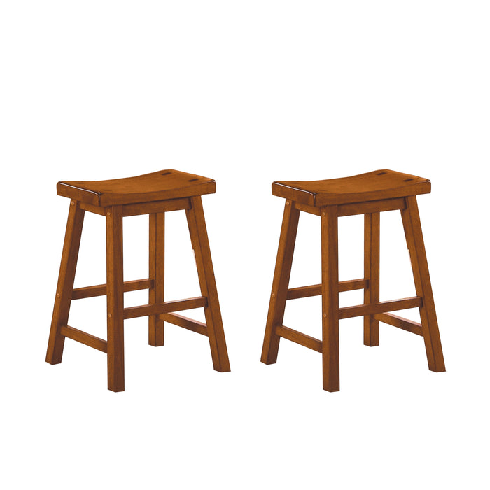 Saddleback 24 Counter Height Stool, RTA in Oak - 5302A-24