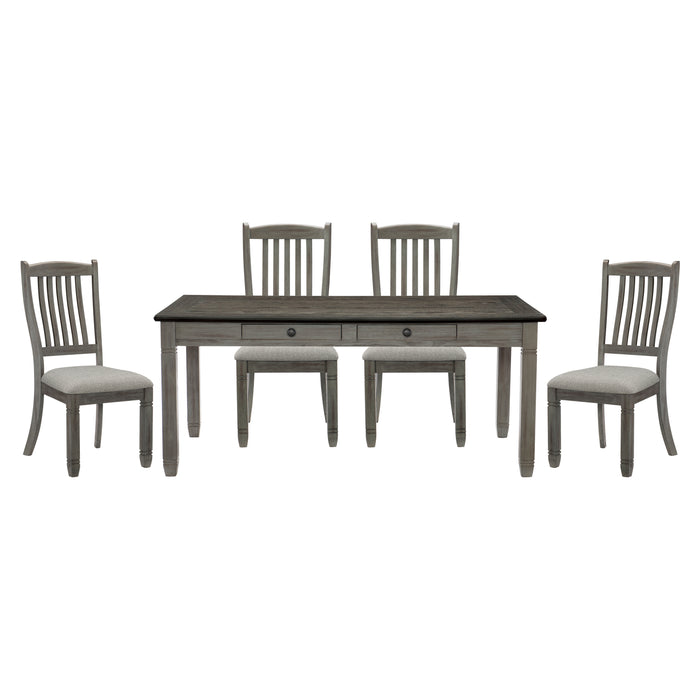 Granby 5pc Set (TB+4S) in Gray - 5627GY-72*5