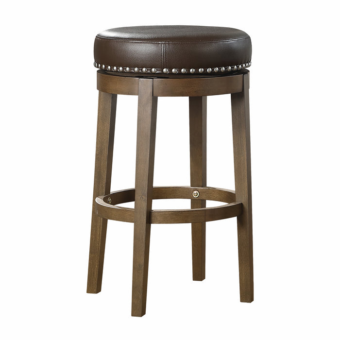 Westby Round Swivel Pub Height Stool, Brown in Brown - 5681BRW-29