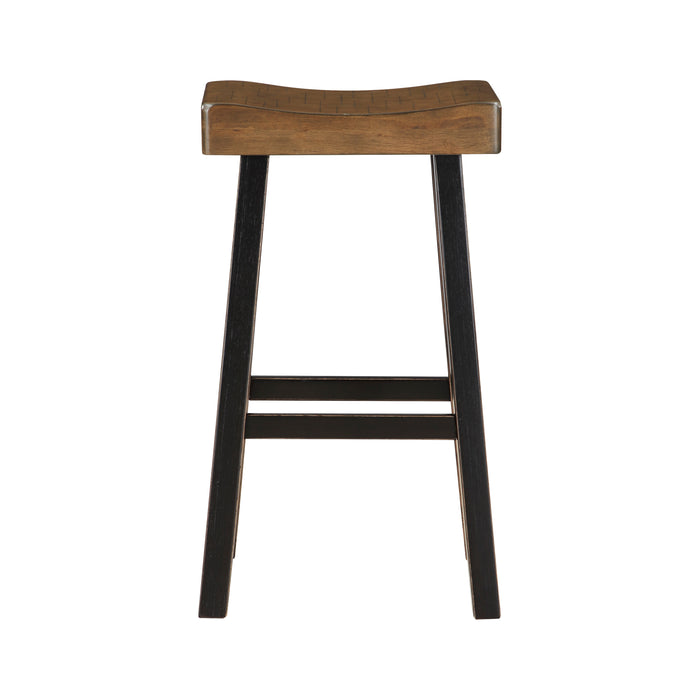 Caspian PUB HEIGHT STOOL in Black/Brown - 5687BTT-29