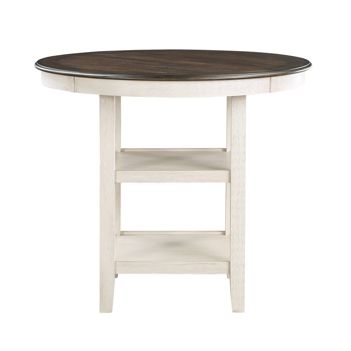 Asher Counter Height Table in Brown/White - 5800WH-36