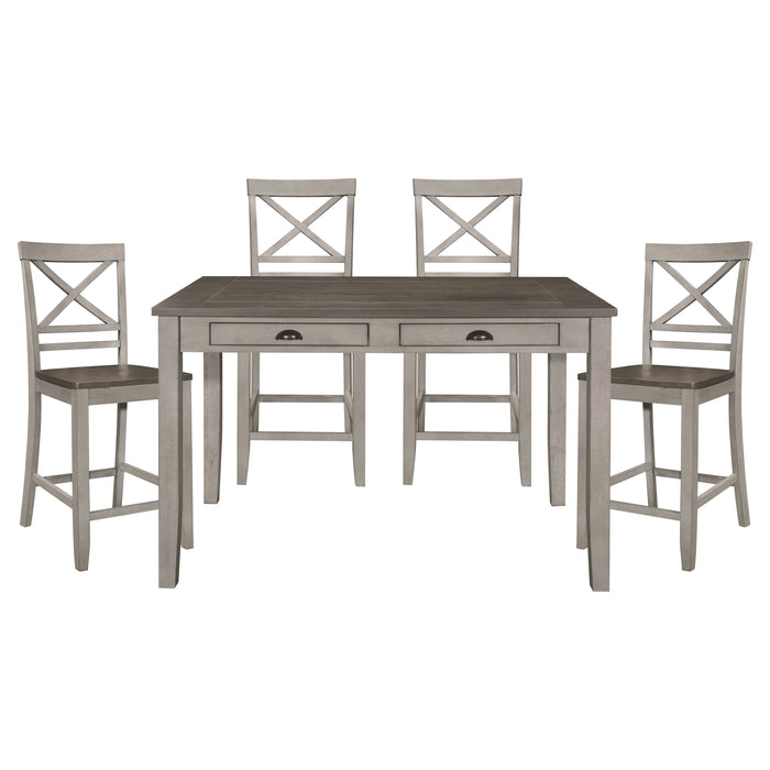 Brightleaf 5pc Set (TB+4S) in Brown/Gray - 5803RF-36*5