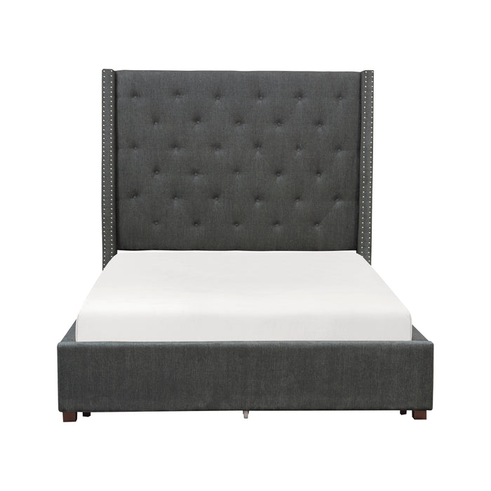 Fairborn Full Platform Bed in Gray - 5877FGY-1