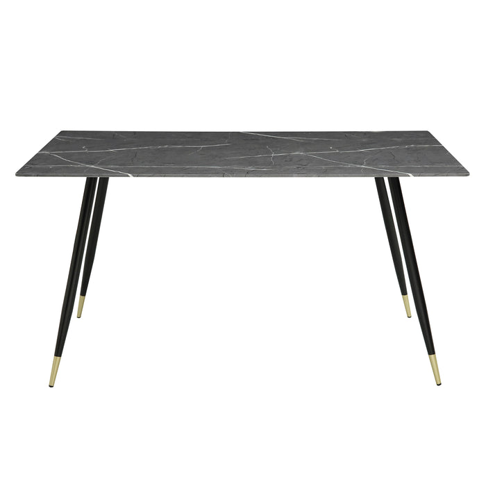 Clemente Dining Table in Black/Gold/Gray - 5921-59*