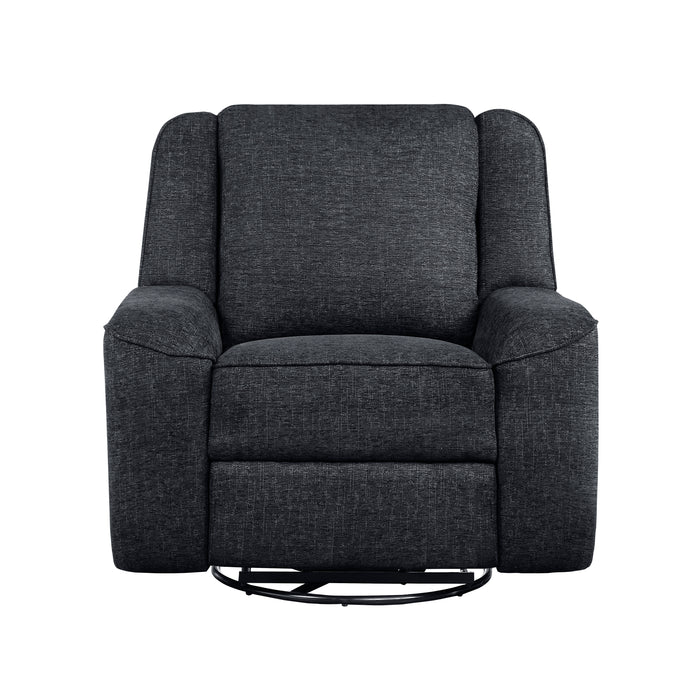 Monterey Swivel Reclining Chair in Black - 8530EB-1
