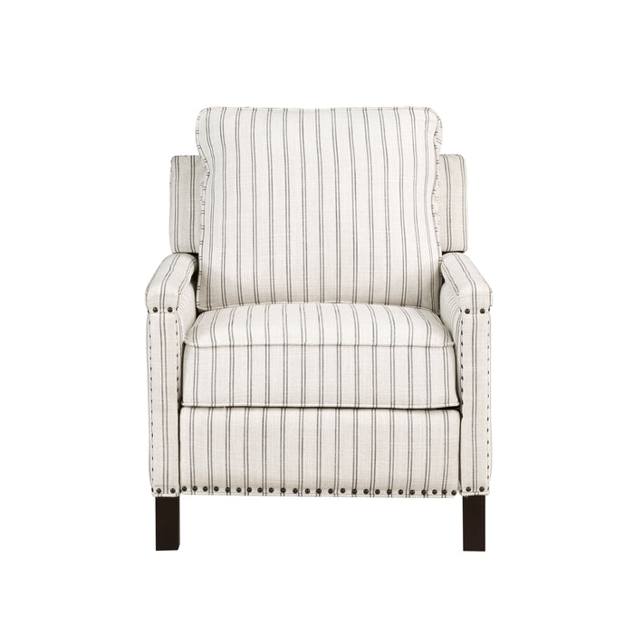 Landrum Push Back Reclining Chair in Gray/Other/Beige - 9257-1