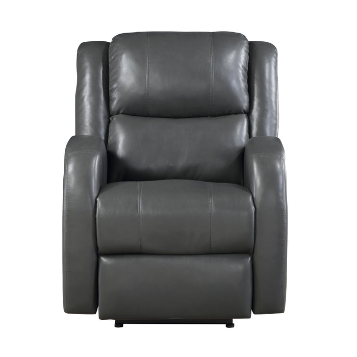 Foxcroft Power Reclining Chair in Gray - 9316PUGY-1PW