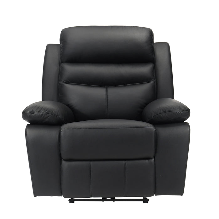 Hancock Power Reclining Chair in Black - 9628BLK-1PW