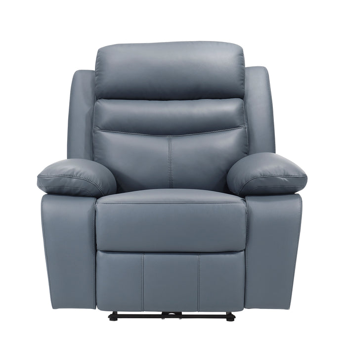 Hancock Power Reclining Chair in Blue - 9628BUE-1PW