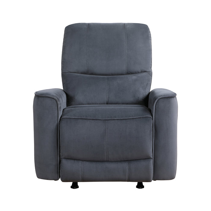 Artem Power Rocker Reclining Chair in Gray - 9645DG-1PW