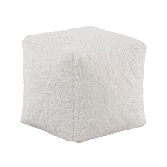 Celina Pouf in White - P31011