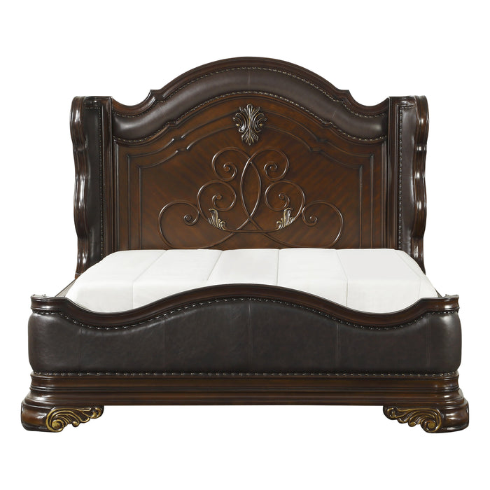 Royal Highlands Queen Bed in Cherry - 1603-1