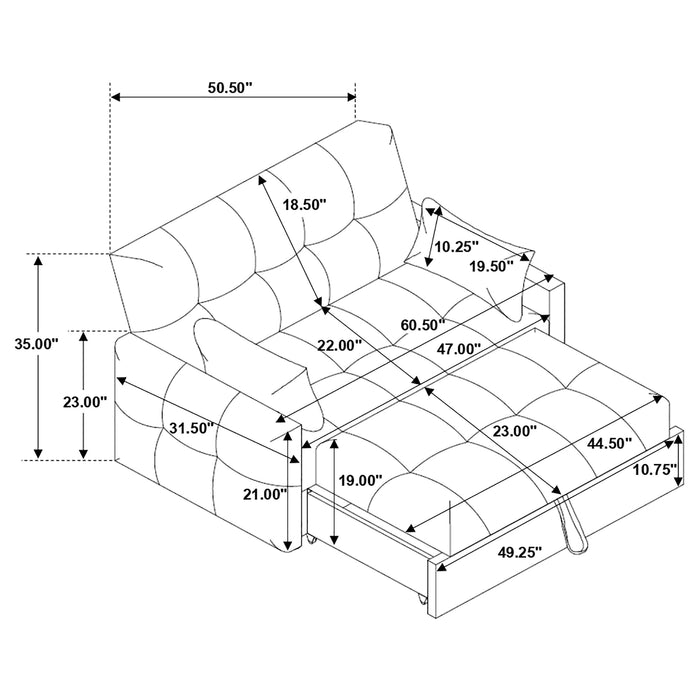 Cotswold Convertible Sleeper Sofa Bed