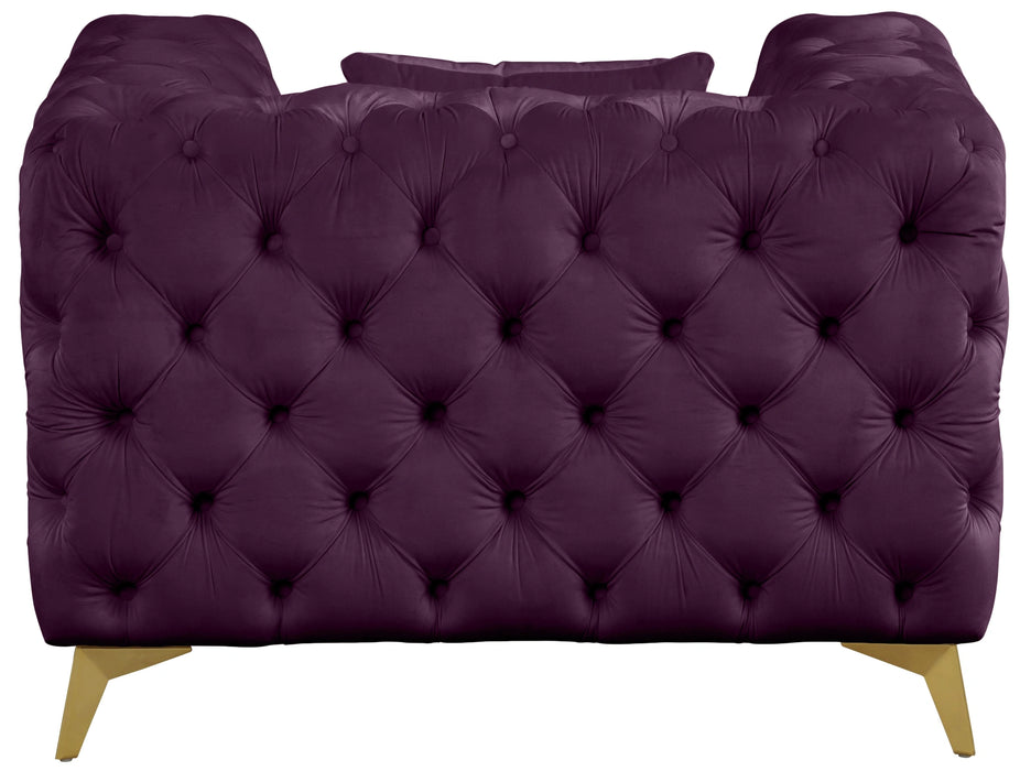 Kingdom Purple Velvet Chair