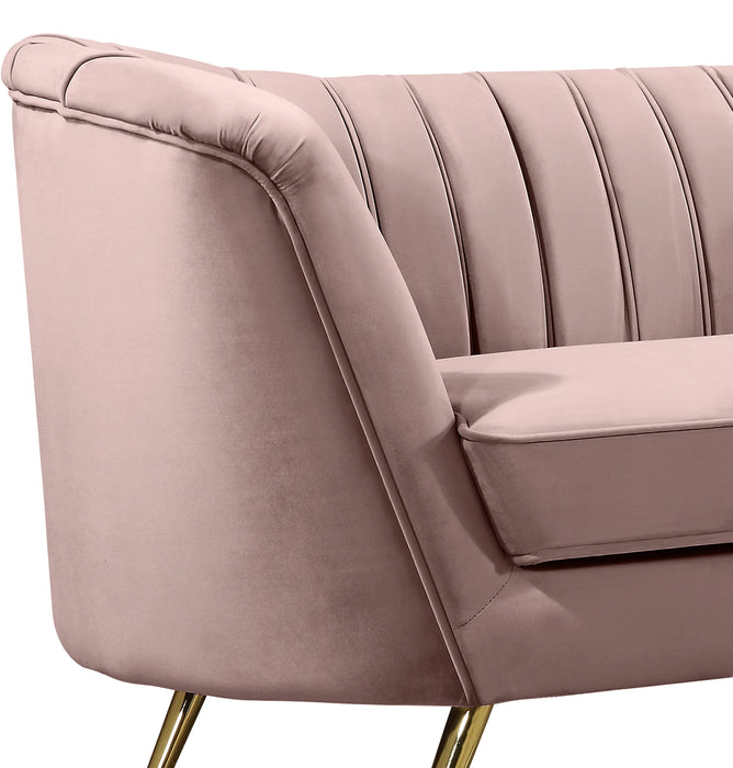 Margo Pink Velvet Sofa