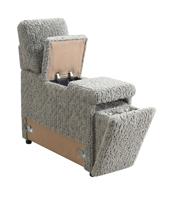 Gray Corduroy Console