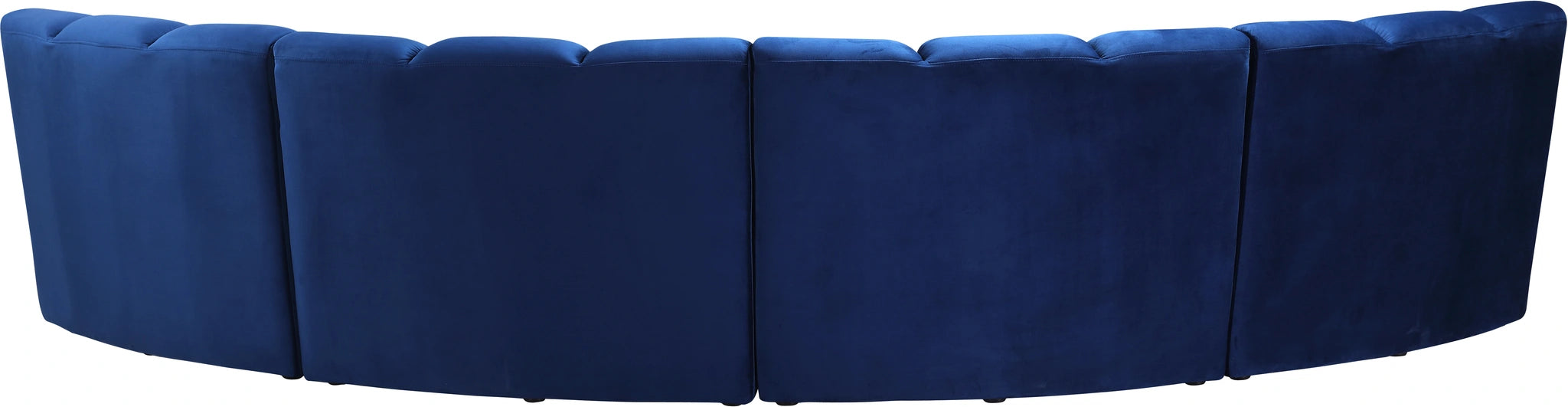 Infinity Navy Velvet 4pc. Modular Sectional
