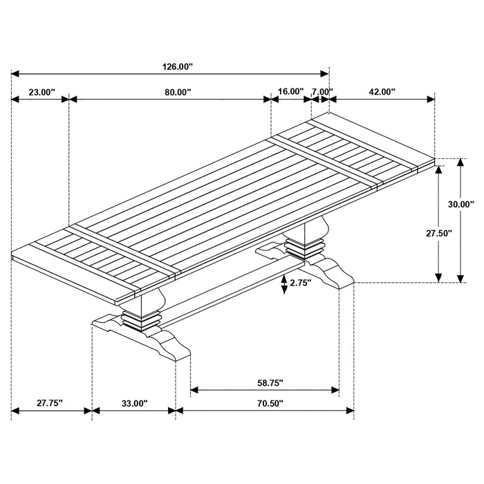 Florence Extension Dining Table