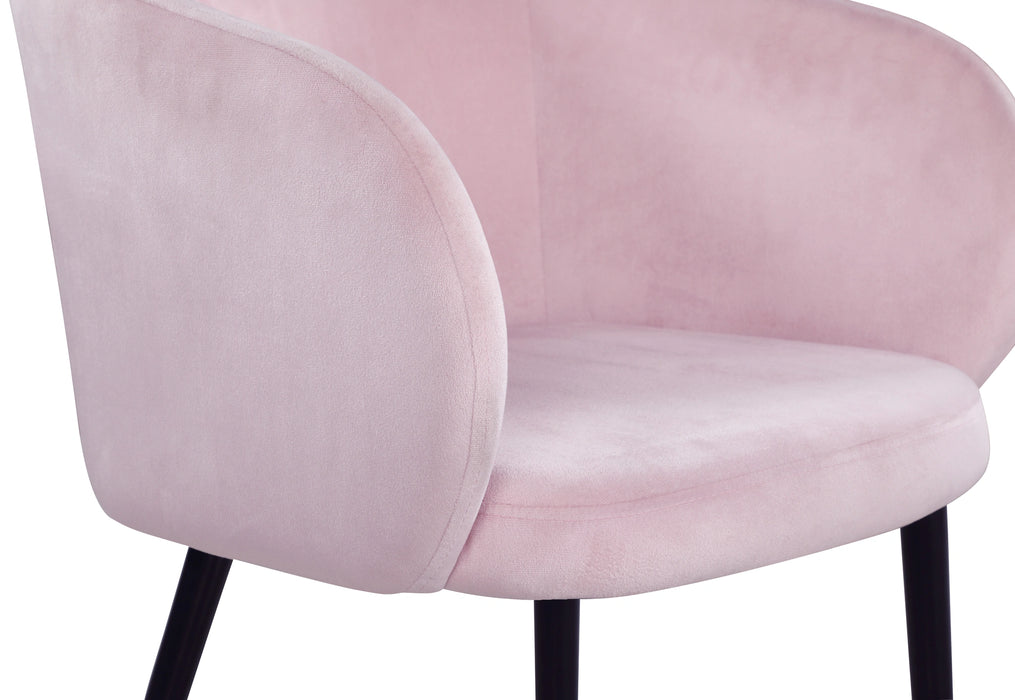 Louise Pink Velvet Dining Chair