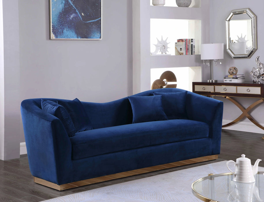 Arabella Navy Velvet Sofa