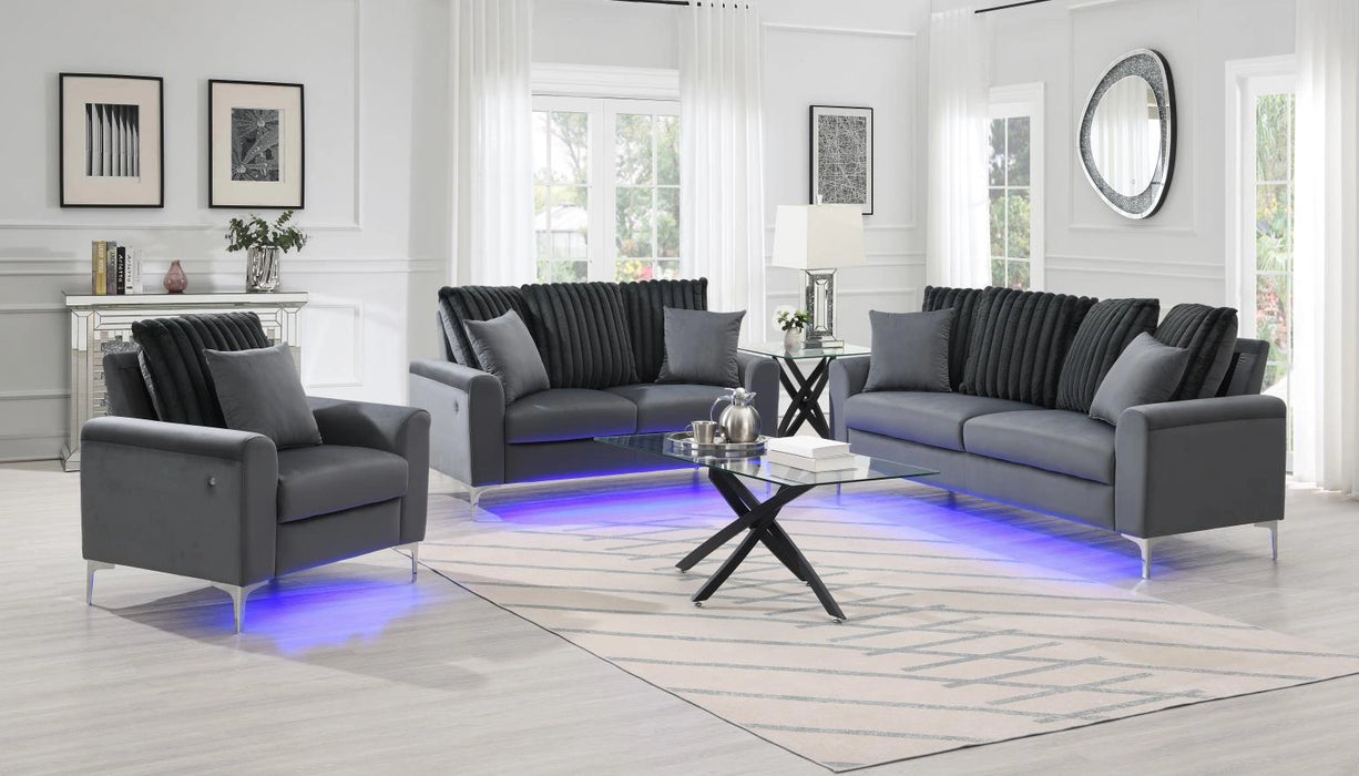 Gray Led Chair