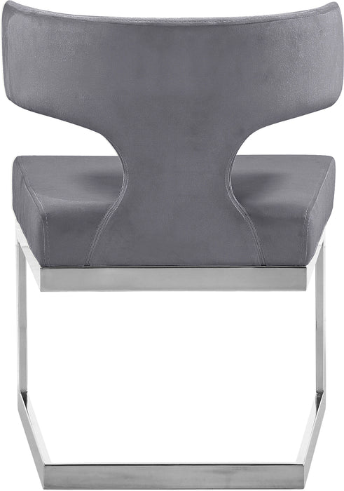 Alexandra Grey Velvet Dining Chair