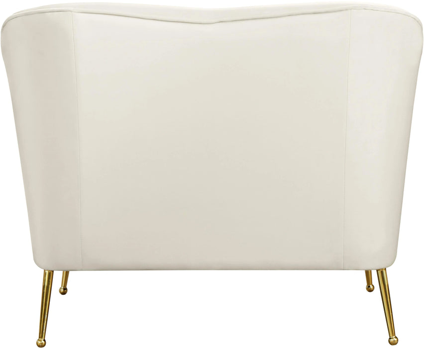 Hermosa Cream Velvet Chair
