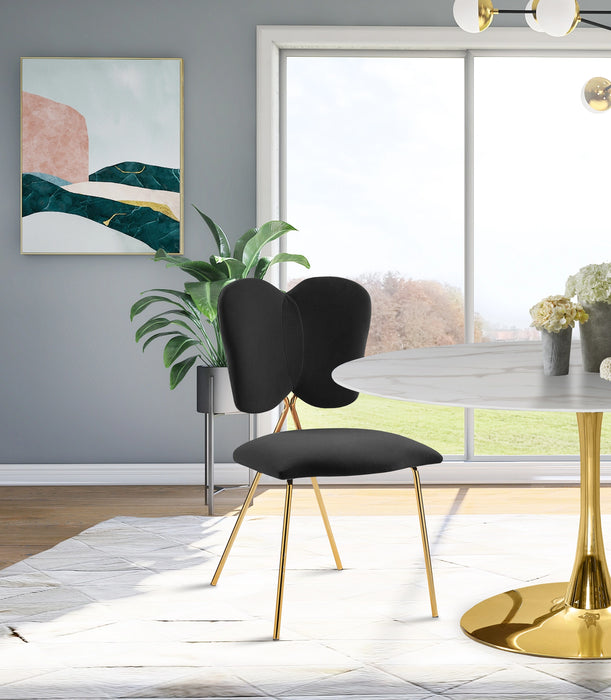 Angel Black Velvet Dining Chair