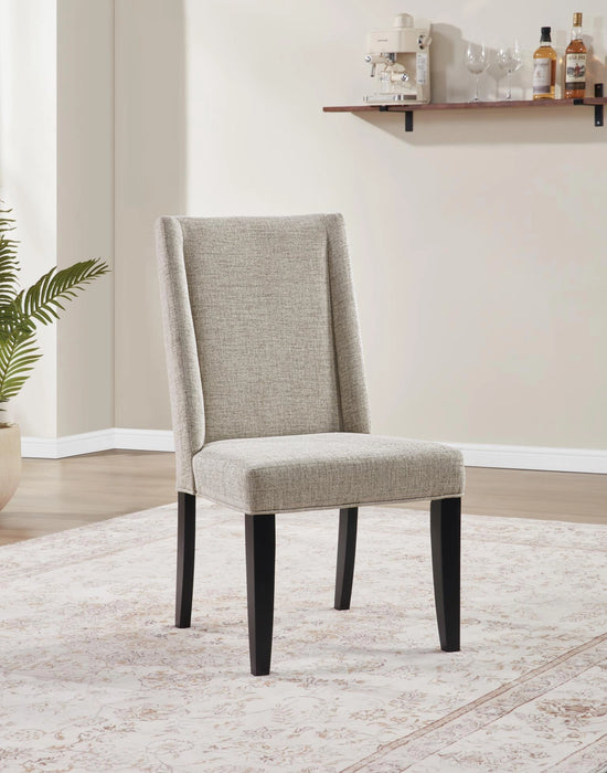 Black/Ivory Melamin Rectangular Dining Table