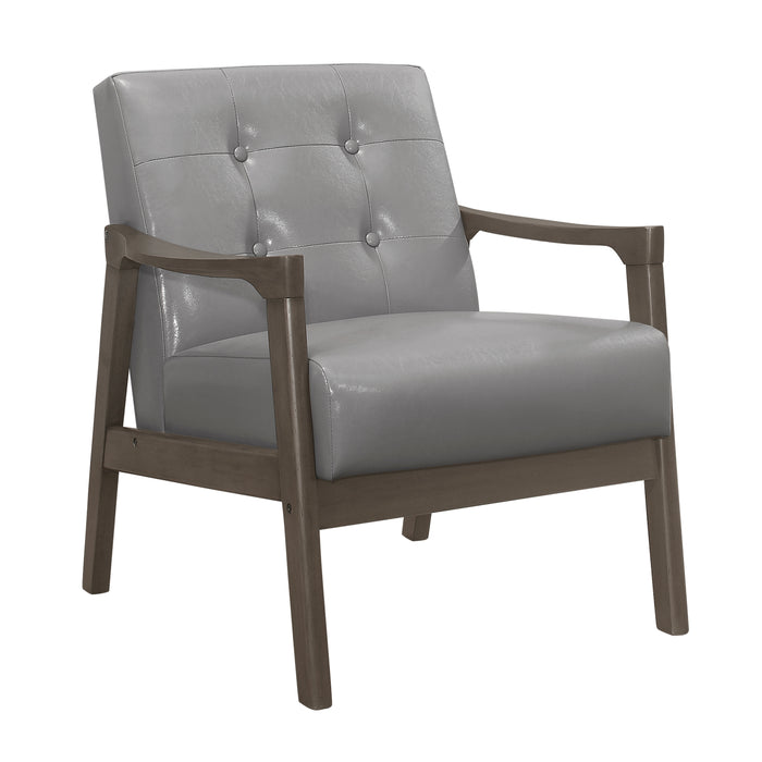 Alby Accent Chair in Gray - 1050GY-1