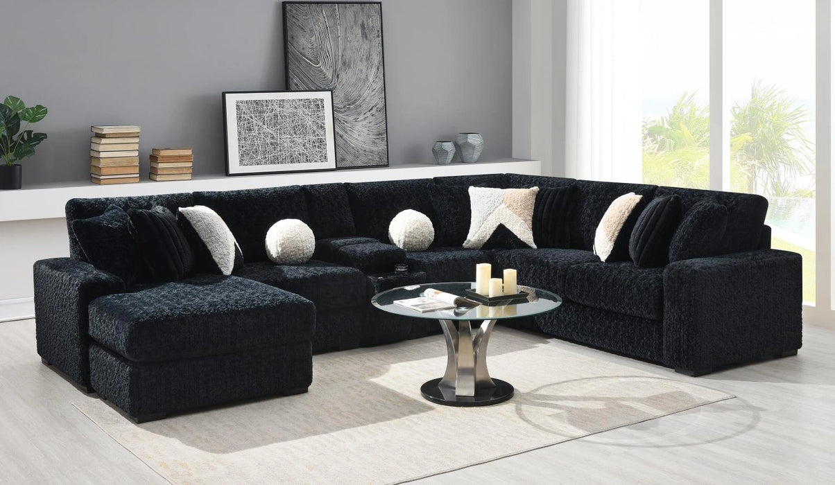 Black Corduroy Loveseat