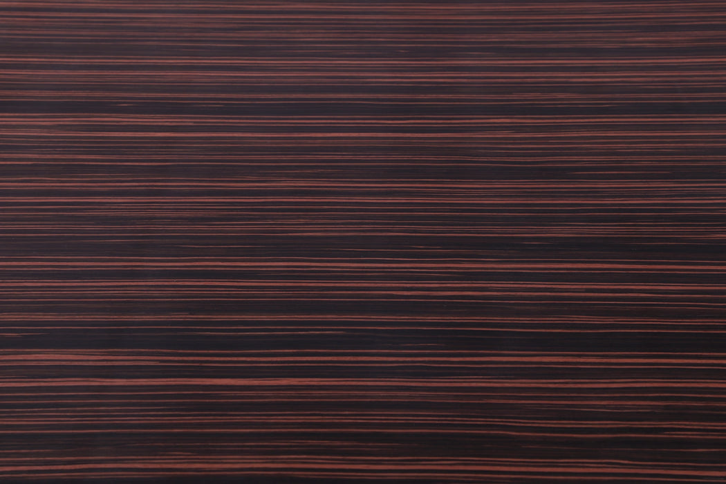 Excel Brown Zebra Wood Veneer Lacquer Extendable Dining Table (3 Boxes)