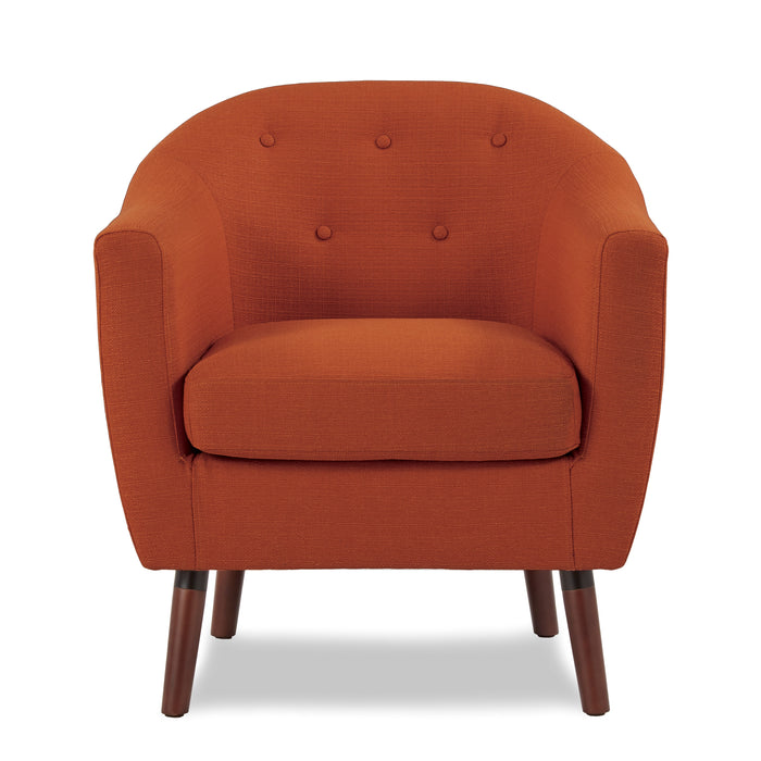 Lucille Accent Chair in Orange - 1192RN