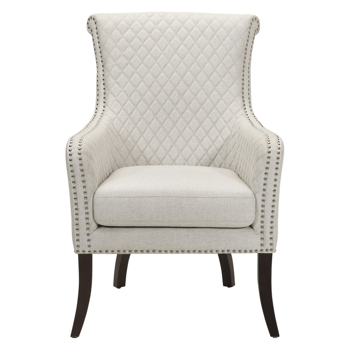 Avalon Quilted Accent Chair in Beige - 1199F11S