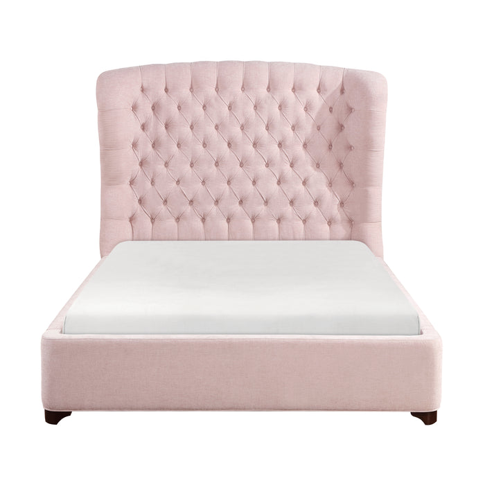 Cameo Eastern King Bed in Pink - 1308PNK-1EK