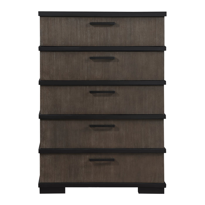 Acworth Chest in Black/Brown/Gray - 1343-9