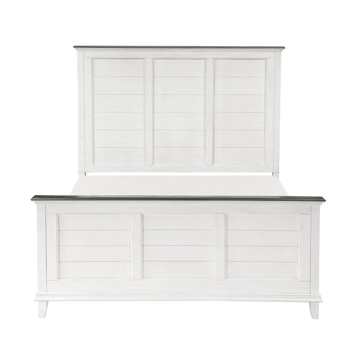 Chesterton (3) Queen Bed in Brown/White - 1463-1*