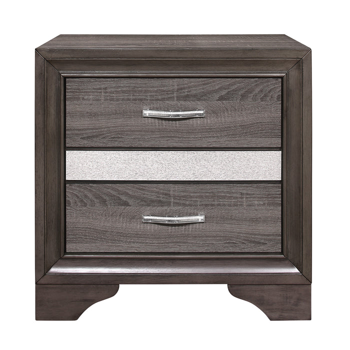 Luster Nightstand in Gray - 1505-4