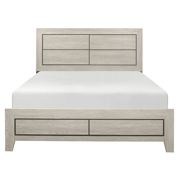 Quinby Eastern King Bed in Brown - 1525K-1EK
