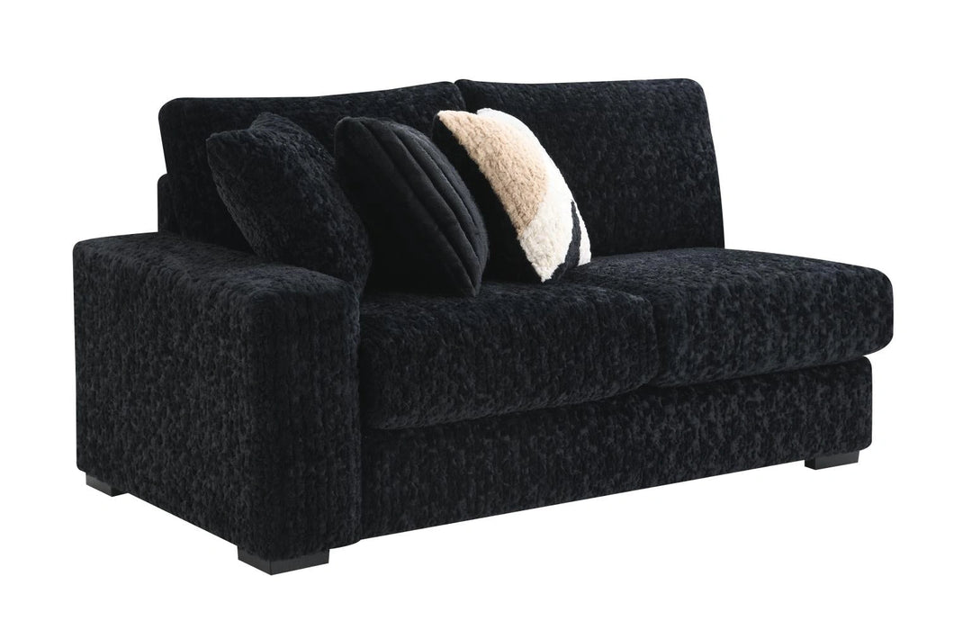 Black Corduroy Loveseat