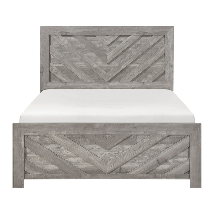 Corbin Queen Bed in Gray - 1534NPGY-1