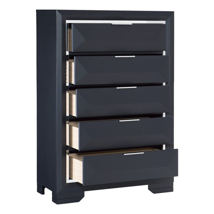 Rosemont Chest in Blue/Gold/Silver/Champagne - 1553-9