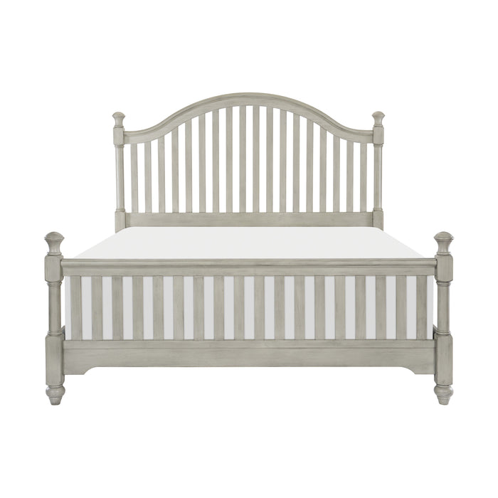 Mossbrook Queen Bed in Gray/Brown - 1568-1