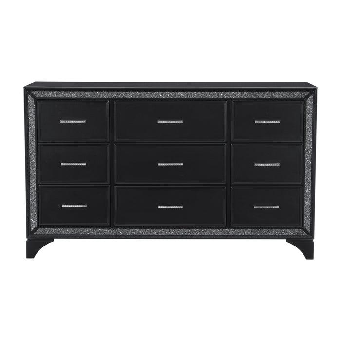 Salon Dresser in Black/Gold/Silver/Champagne - 1572BK-5