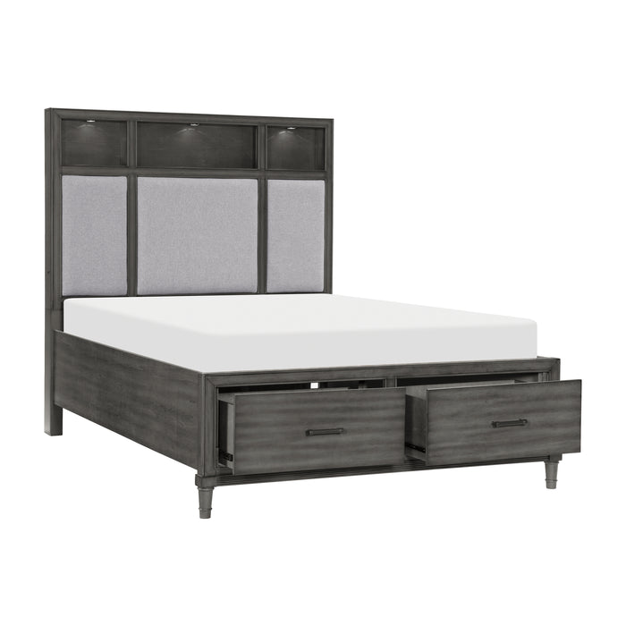 Wittenberry Eastern King Platform Bed in Gray - 1573K-1EK